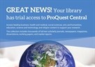 Probni pristup - ProQuest Central i The SciTech Premium Collection